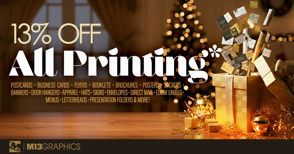 13% Off Printing