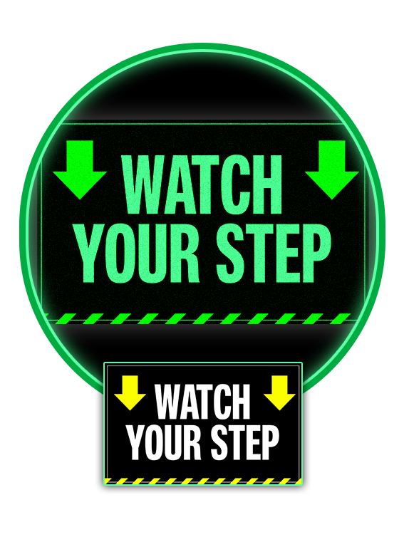 Glow-in-the-dark Signs