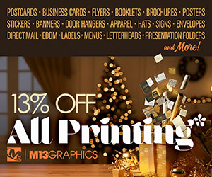 Current Special: 13% Off Printing