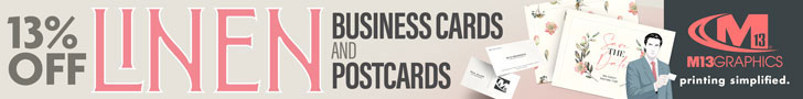 Current Special: 13% Off Linen Business Cards and Postcards